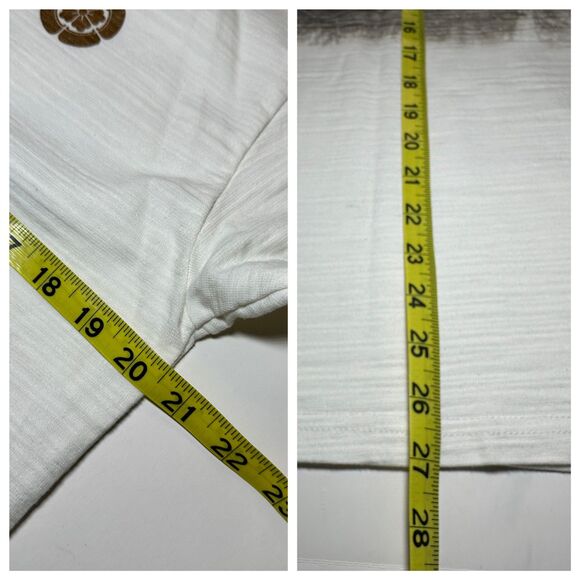 Japanese Novelty T-Shirt Gold Oda Clan Crest, Samarai on Horse Back White Sz L - Picture 9 of 11